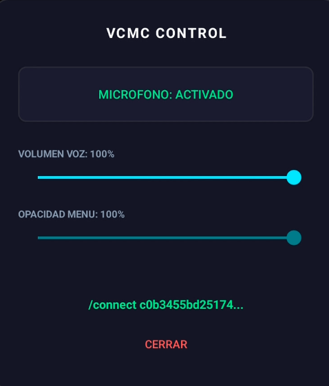Copiar comando desde la burbuja